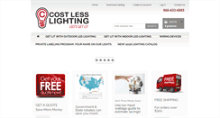 Desktop Screenshot of costlesslighting.com
